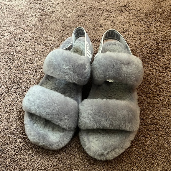 UGG Shoes - Lilac ugg fluff slippers